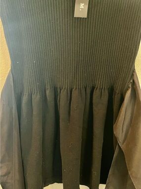 Tracy M Black Ribbed Tank top